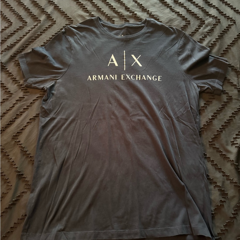 Armani Exchange Black Short Sleeve Tee